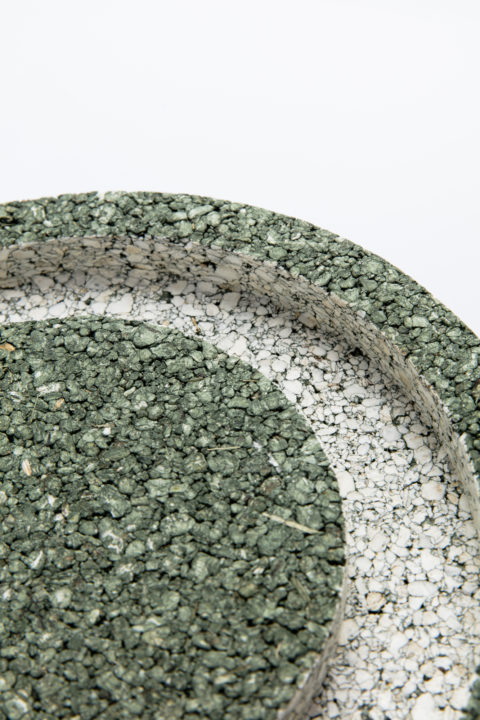 Material made with sunflower marrow developed in collaboration with Thomas Vailly, © Victor Picon