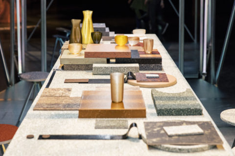 Table of materials presented in Design Miami Basel 2018, © Victor Picon