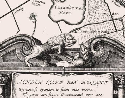 © From Willem van der Laegh and Joost van den Vondel’s “Provisional Draft Plan and Proposal for the Diking of the Large Lakes,” 1641